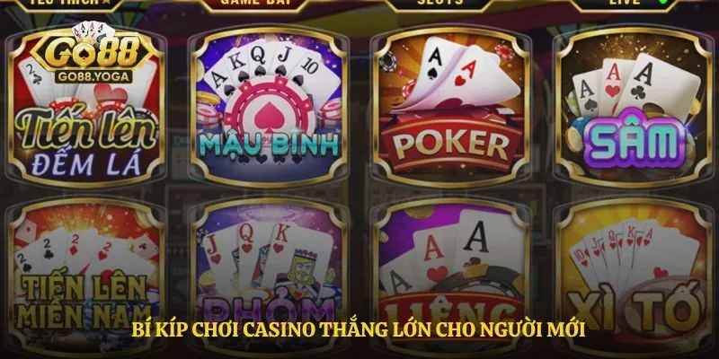Bí kíp chơi casino thắng lớn cho người mới