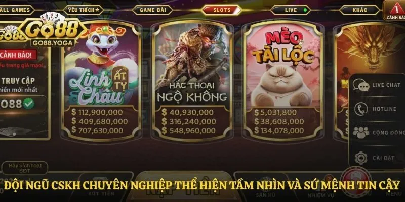 Đội ngũ CSKH chuyên nghiệp thể hiện tầm nhìn và sứ mệnh tin cậy